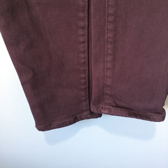 American Eagle Maroon Purple Hi Rise Jegging Crop - Picture 4 of 8